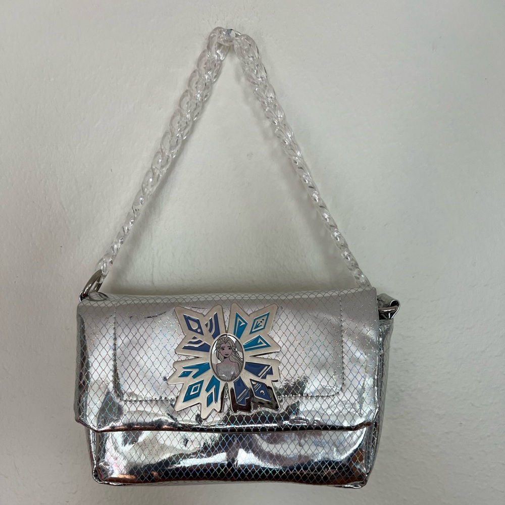 Disney Elsa shiny silver purse